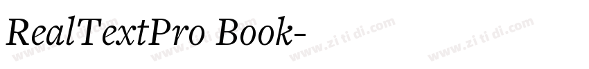 RealTextPro Book字体转换
